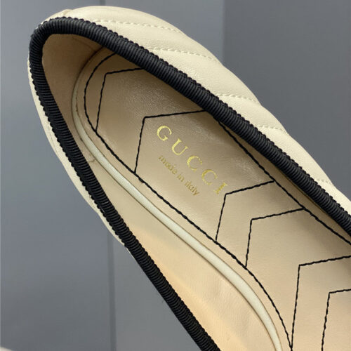 High Quality Luxury Gucci Bow Loafers Ballet Shoes – Style 32499 product detail