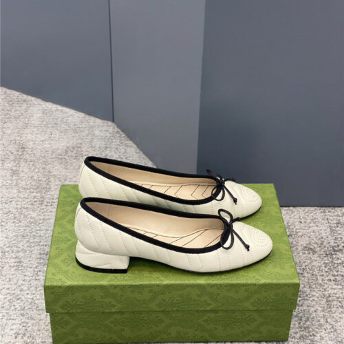 High Quality Luxury Gucci Bow Loafers Ballet Shoes – Style 32499 alternate view