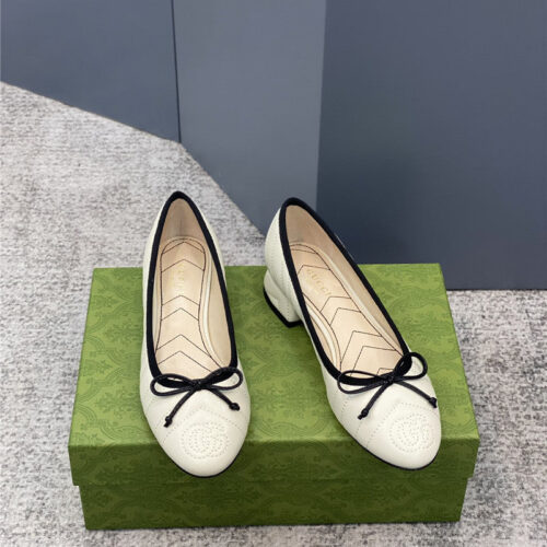 High Quality Luxury Gucci Bow Loafers Ballet Shoes – Style 32499 product detail