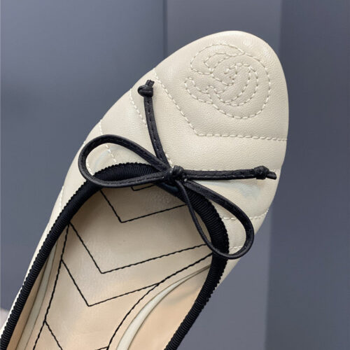 High Quality Luxury Gucci Bow Loafers Ballet Shoes – Style 32499 product detail