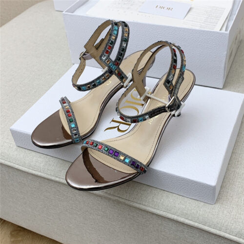High Quality Luxury Dior Dway Heeled Sandals – Style 30726 alternate view