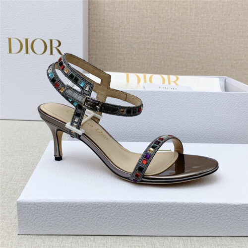 High Quality Luxury Dior Dway Heeled Sandals – Style 30726 product detail