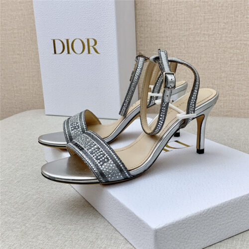 High Quality Luxury Dior Dway Heeled Sandals alternate view