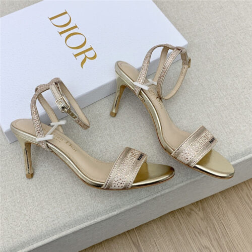 High Quality Luxury Dior Dway Heeled Sandals – Style 68582 product detail