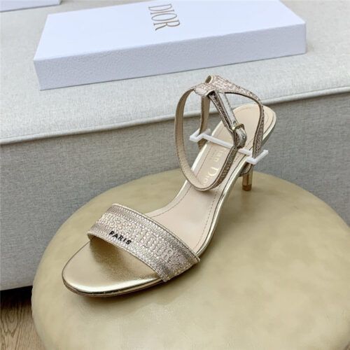 High Quality Luxury Dior Dway Heeled Sandals – Style 68582 product detail