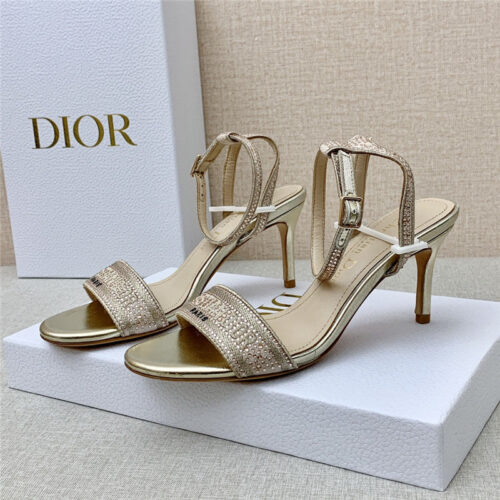 High Quality Luxury Dior Dway Heeled Sandals – Style 68582 alternate view