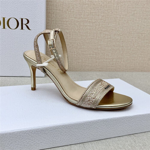 High Quality Luxury Dior Dway Heeled Sandals – Style 68582 product detail