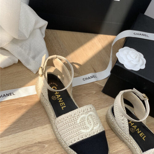 High Quality Luxury Chanel Hand Woven Sandals – Style 52102 product detail