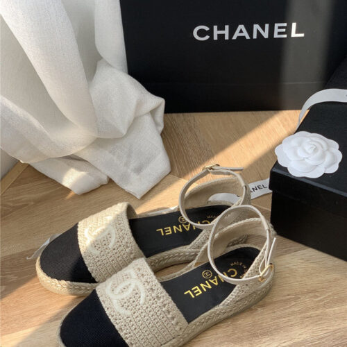 High Quality Luxury Chanel Hand Woven Sandals – Style 52102