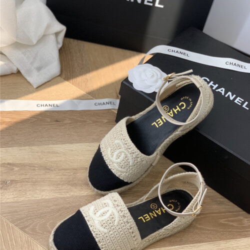 High Quality Luxury Chanel Hand Woven Sandals – Style 52102 product detail