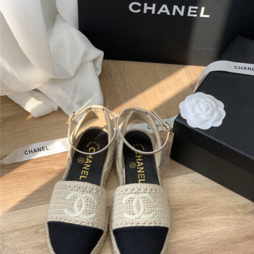 High Quality Luxury Chanel Hand Woven Sandals – Style 52102 product detail