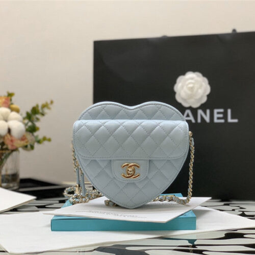 High Quality Luxury Chanel Heart Chain Diamond Bag – Style 47780