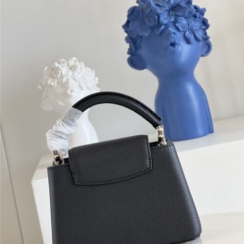High Quality Luxury Louis Vuitton Capucines Mini Bag Black alternate view