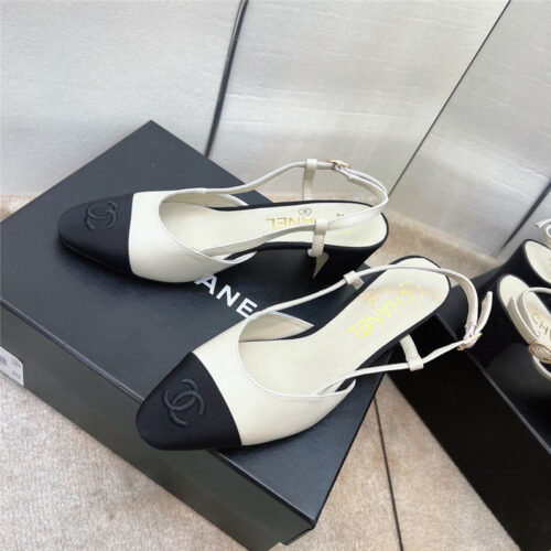 High Quality Luxury Chanel Chunky Heel Sandals – Style 53542 alternate view