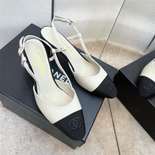 High Quality Luxury Chanel Chunky Heel Sandals – Style 53542 product detail