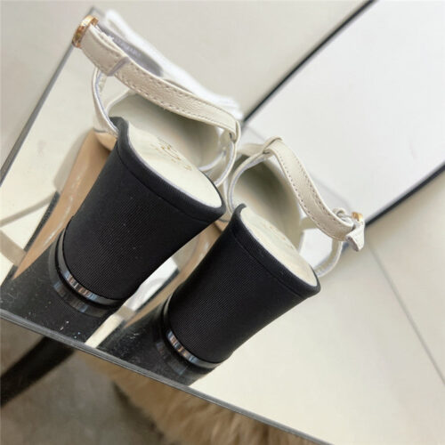 High Quality Luxury Chanel Chunky Heel Sandals – Style 53542 product detail