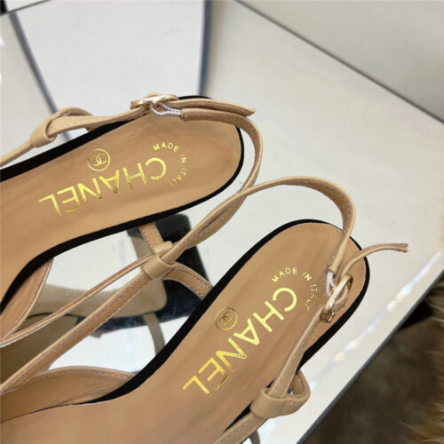 High Quality Luxury Chanel Chunky Heel Sandals – Style 20774 product detail