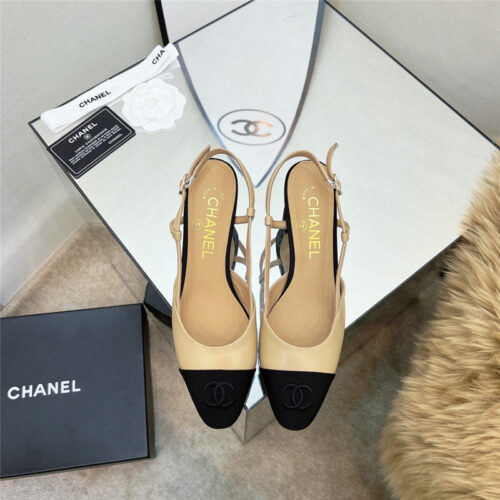High Quality Luxury Chanel Chunky Heel Sandals – Style 20774 product detail