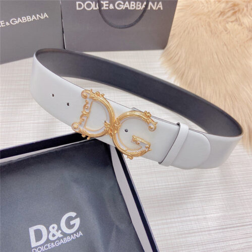 High Quality Luxury Dolce  Gabbana DG Logo Leather Belt product detail
