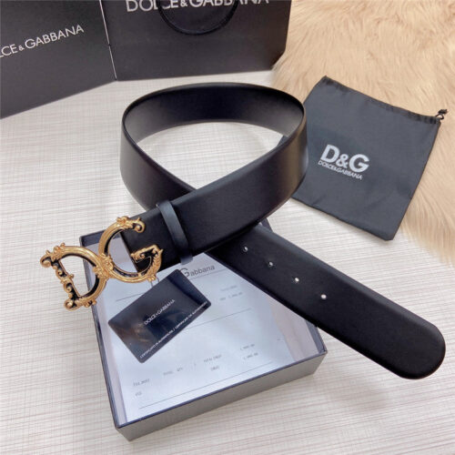 High Quality Luxury Dolce  Gabbana DG Logo Leather Belt – Style 17862