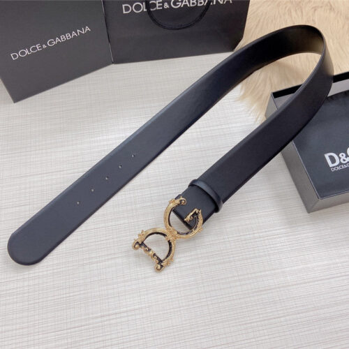 High Quality Luxury Dolce Gabbana DG Logo Leather Belt – Style 17862 product detail