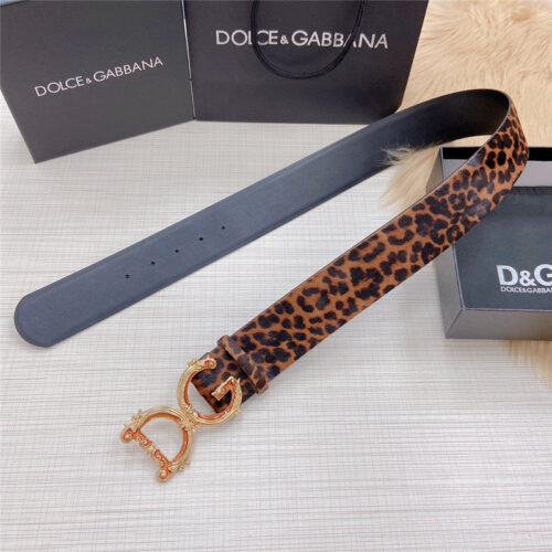 High Quality Luxury Dolce Gabbana DG Logo Leather Belt – Style 85094 product detail