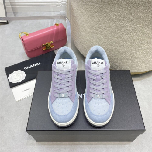 High Quality Luxury Chanel Calfskin Sneakers Womens – Style 04070 alternate view