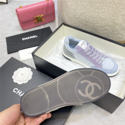 High Quality Luxury Chanel Calfskin Sneakers Womens – Style 04070 product detail
