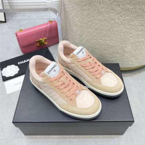 High Quality Luxury Chanel Calfskin Sneakers Womens – Style 69606