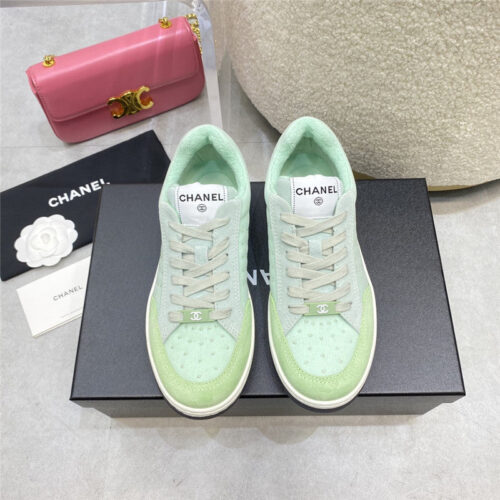 High Quality Luxury Chanel Calfskin Sneakers Womens – Style 00678 product detail