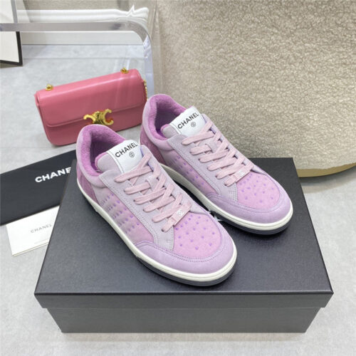High Quality Luxury Chanel Calfskin Sneakers Womens – Style 66214