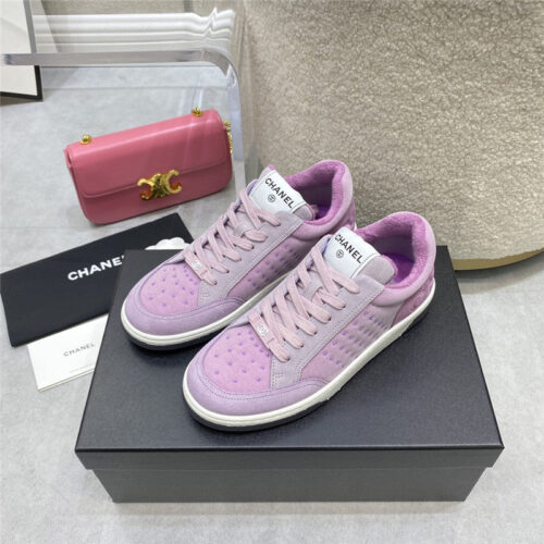 High Quality Luxury Chanel Calfskin Sneakers Womens – Style 66214 alternate view