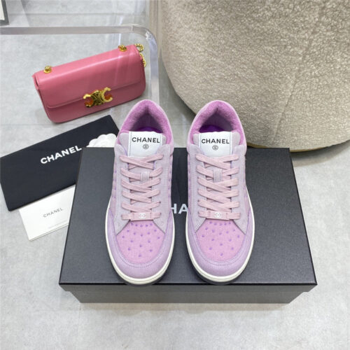High Quality Luxury Chanel Calfskin Sneakers Womens – Style 66214 product detail