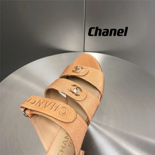 High Quality Luxury Chanel Velcro Button Slippers product detail