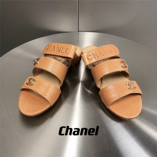 High Quality Luxury Chanel Velcro Button Slippers product detail