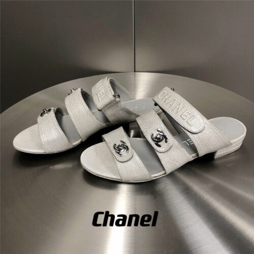 High Quality Luxury Chanel Velcro Button Slippers – Style 16646 product detail
