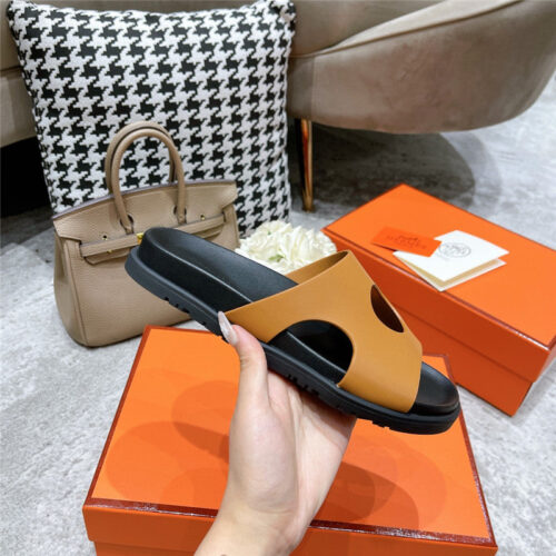 High Quality Luxury Hermes Platform Slippers – Style 69699 product detail