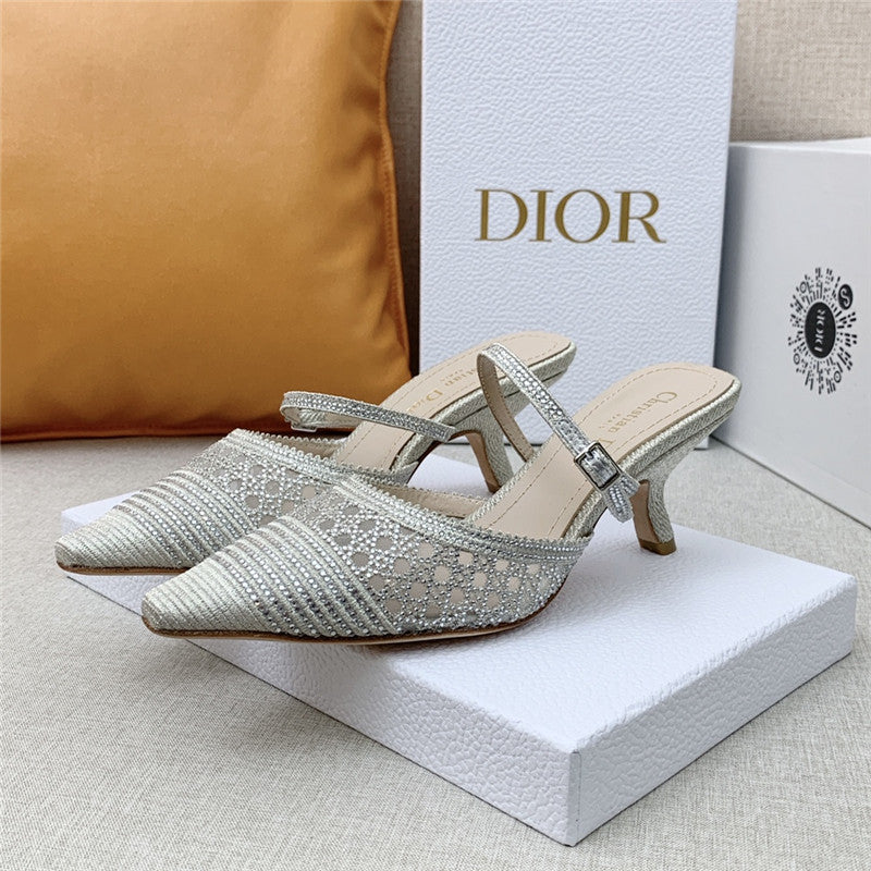 High Quality Luxury Dior Capture Heeled Mule – Style 49670 product detail