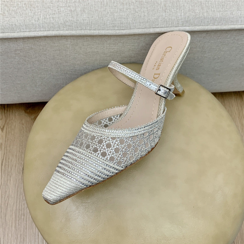 High Quality Luxury Dior Capture Heeled Mule – Style 49670 product detail
