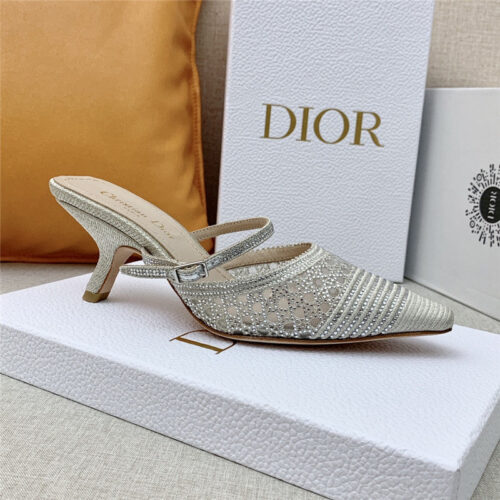 High Quality Luxury Dior Capture Heeled Mule – Style 49670 product detail