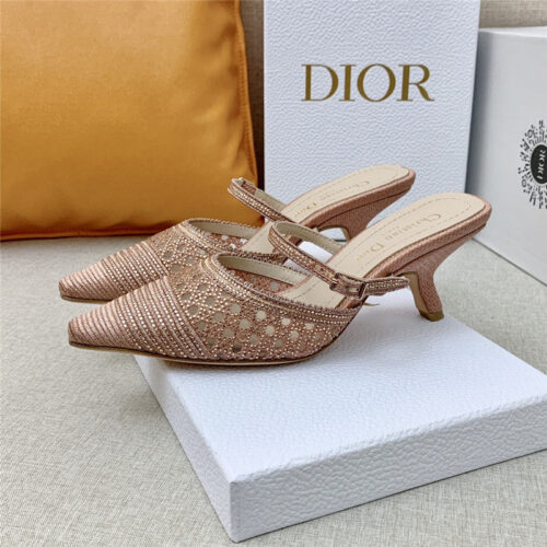 High Quality Luxury Dior Capture Heeled Mule – Style 25382 alternate view
