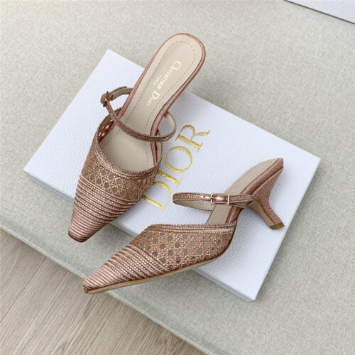 High Quality Luxury Dior Capture Heeled Mule – Style 25382 product detail