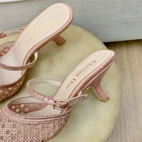 High Quality Luxury Dior Capture Heeled Mule – Style 25382 product detail