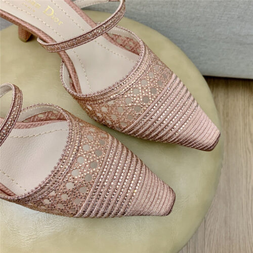 High Quality Luxury Dior Capture Heeled Mule – Style 25382 product detail