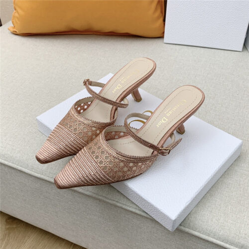 High Quality Luxury Dior Capture Heeled Mule – Style 25382