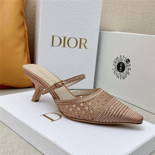 High Quality Luxury Dior Capture Heeled Mule – Style 25382 product detail