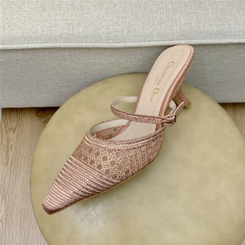High Quality Luxury Dior Capture Heeled Mule – Style 25382 product detail
