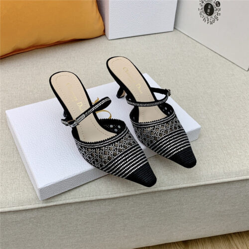High Quality Luxury Dior Capture Heeled Mule