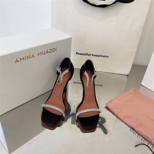 High Quality Luxury Amina Muaddi Giorgia Heels – Style 52355