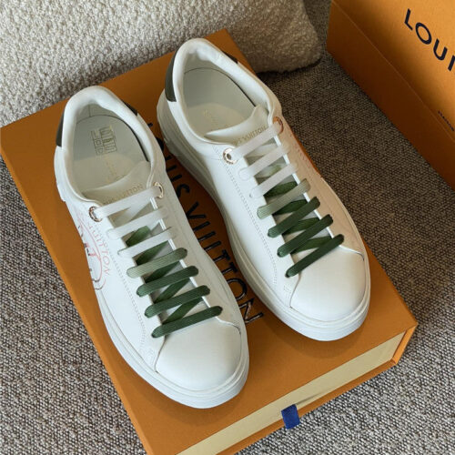 High Quality Luxury Louis Vuitton Time Out Sneakers White alternate view